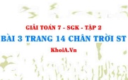 Bài 3 trang 14 Toán 7 Chân trời sáng tạo Tập 2